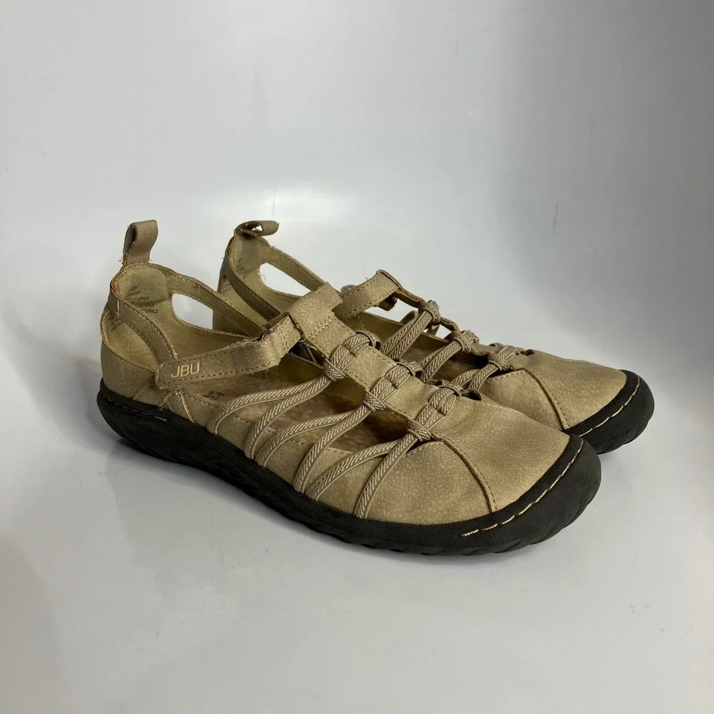 JBU‎ by Jambu Juliet tan casual shoes flats slip on faux leather women's size 7
